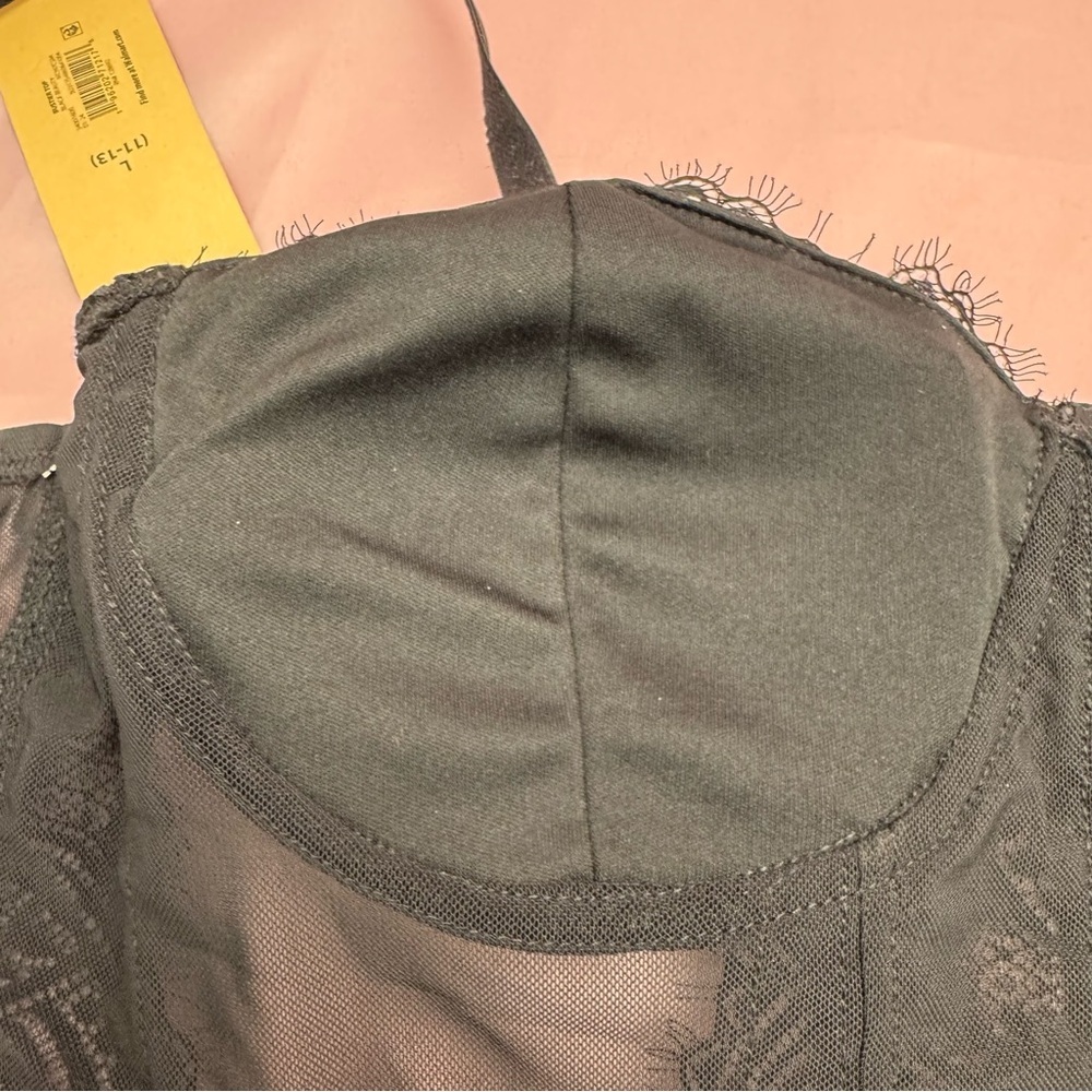 Madden NYC Black Lace Bustier – Size L (11–13) – NWT, Wireless - Picture 10 of 15